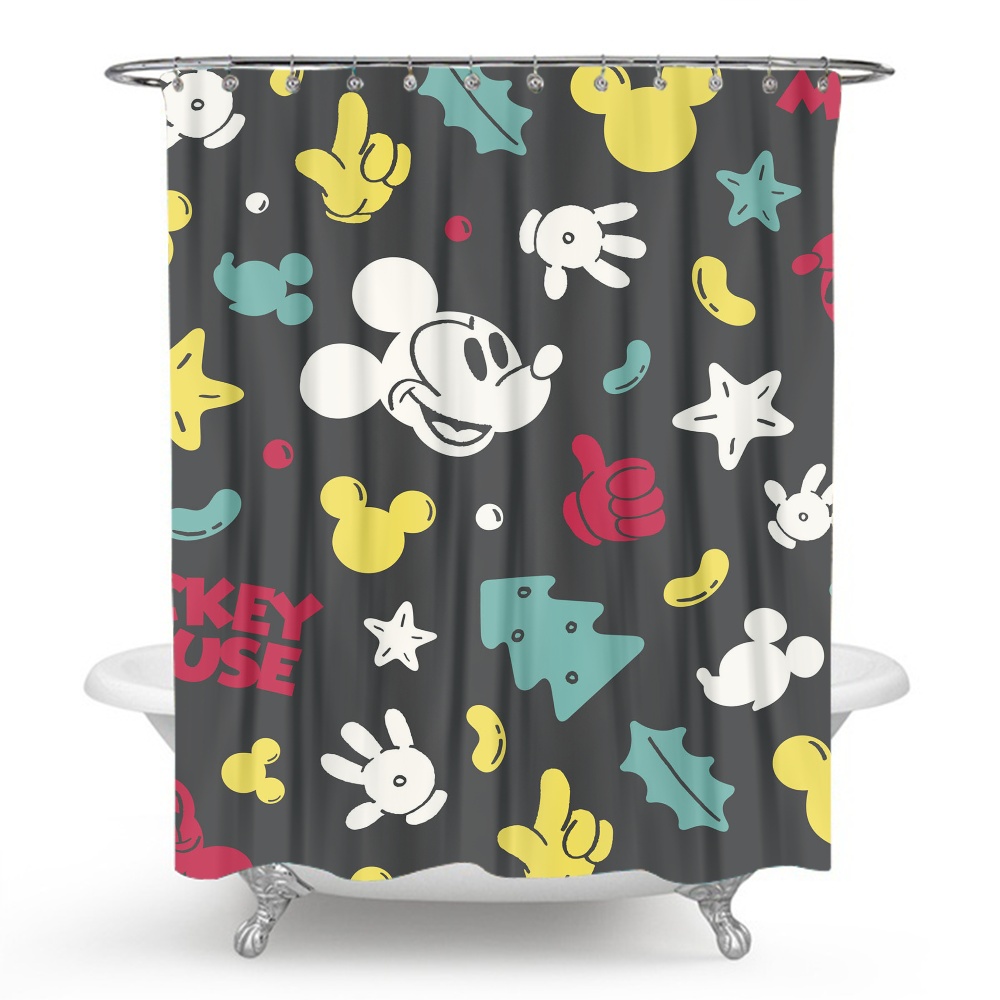 Minnie Mouse Shower Curtains Attractive Bathroom Curtain Set Machine