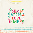 thumbnail image 4 of Inktastic Mimi and Papa Love Me Girls Baby Dress, 4 of 5