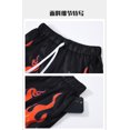thumbnail image 2 of DIOTSR Men's Flame Basketball Shorts Pattern Training Running Shorts Drawstring Waistband Summer Cool Sports Shorts, 2 of 5