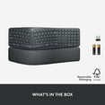 thumbnail image 3 of Logitech ERGO K860 Split Bluetooth Ergonomic Keyboard, Black, 3 of 13