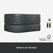 Logitech ERGO K860 Split Bluetooth Ergonomic Keyboard, Black