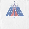 thumbnail image 2 of Men's Star Wars Patriotic X-Wing 1977 Logo Stripes Graphic Tee White Small, 2 of 5