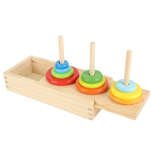 Tour en bois coloré – 54 pcs – Magasin de jouets et jeux éducatifs