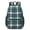 Green and White, variant on Green and Pink Checkered Pattern 17" School Backpacks for Teens,Waterproof Oxford Fabric,S-Shape Padded Straps for School,Travel,Hiking,Camping