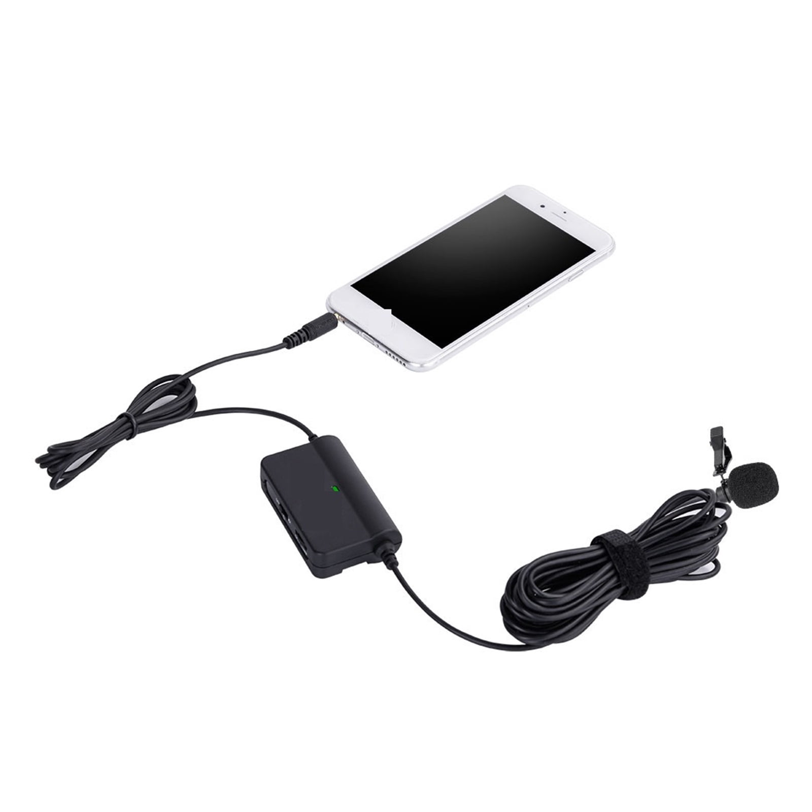 V05 Condenser Lavalier Lapel Clip-on Microphone 3.5mm TRRS 6M Mic For PC Camera Recording ,Clear Sound
