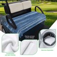 thumbnail image 5 of Golf Cart Seat Covers for 2 Seater, Navy Blue Soft Microfiber Cart Seat Towel Blanket, Vintage Modern Abstract Art Ombre Absorbent Breathable Non Slip Bench Seats Protector for Golf Course 51"x31", 5 of 9