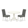 thumbnail image 2 of East West Furniture Dining Room Set Linen White, HLDR3-LWH-07, 2 of 6