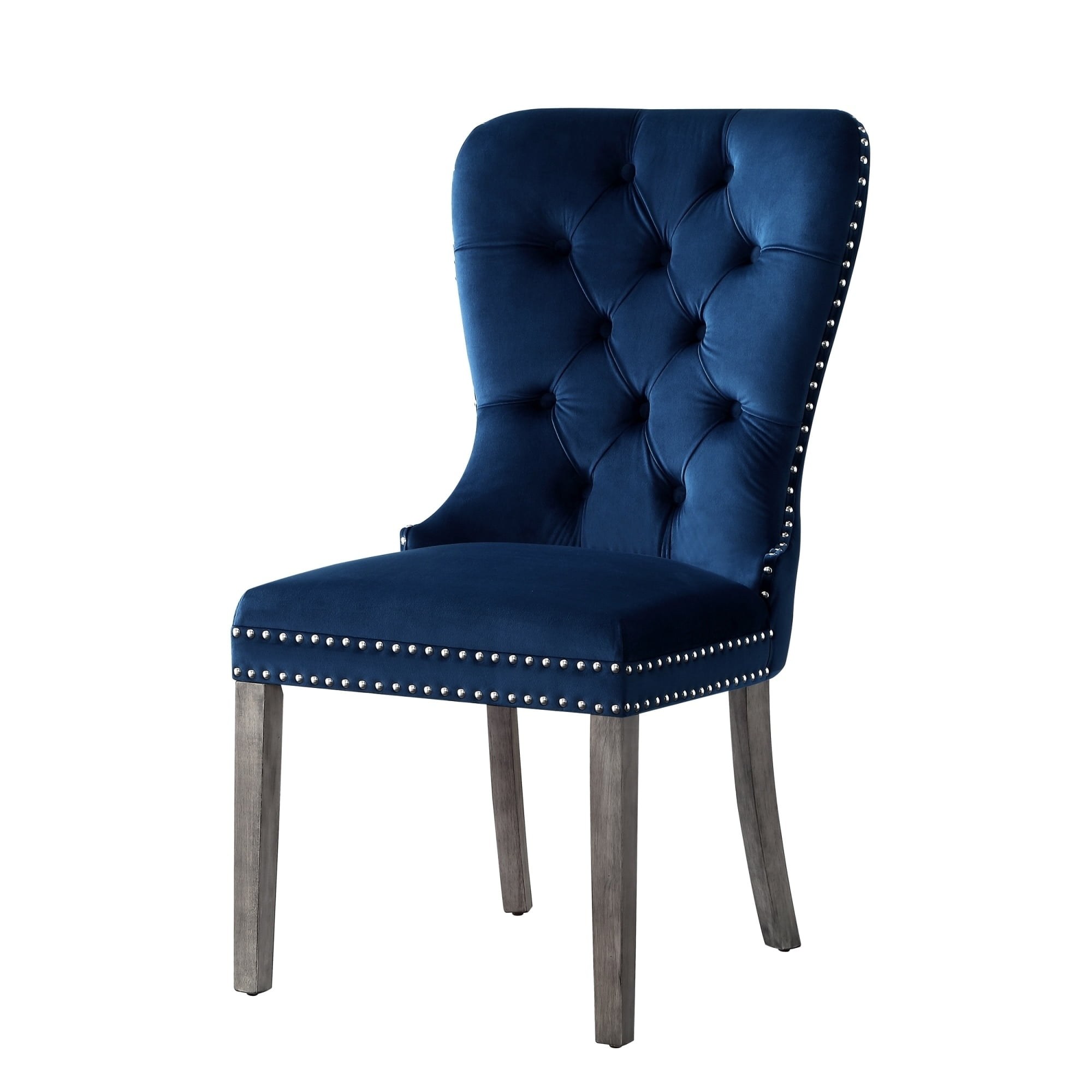 Inspired Home Lachlan Velvet Or Linen Tufted Dining Chair Nailhead Trim Set Of 2