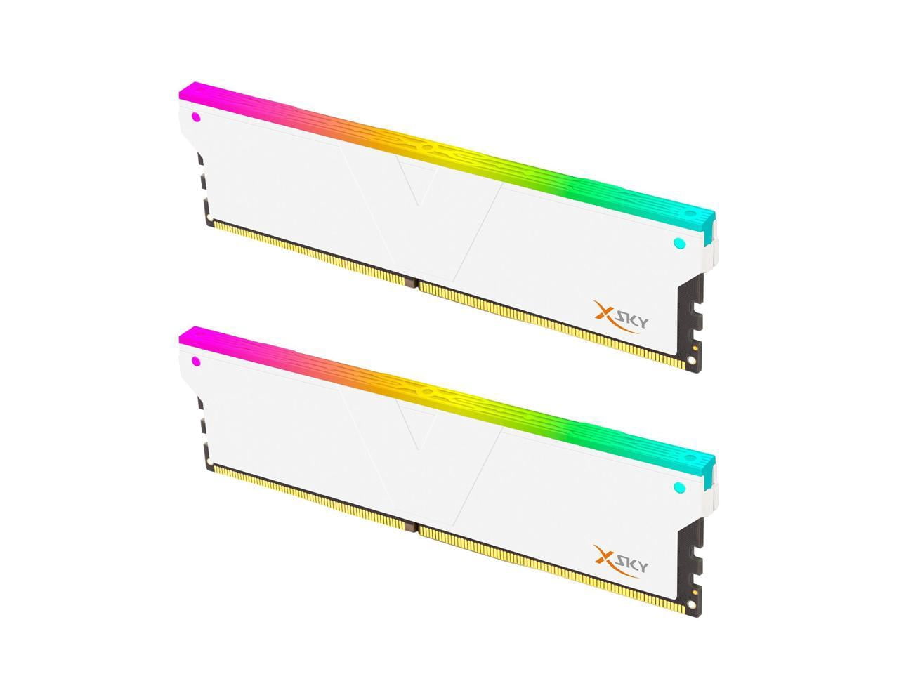V-COLOR Manta XSky DDR5 32GB (2x16GB) 6000MHz CL36 1.35V SK Hynix Original IC RGB Gaming Desktop Memory Module White, for AMD EXPO (TMXSAL1660836WWK)