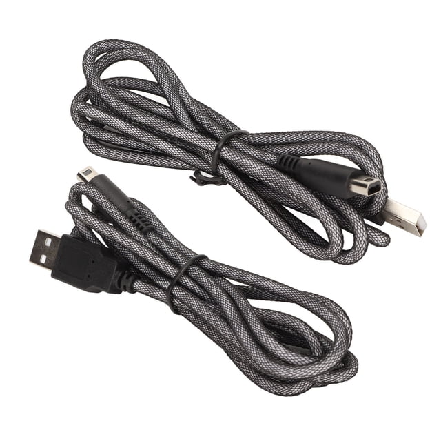 Câble USB pour 3DS, 2 Pcs 5 Pieds Câble de Charge USB Standard Interface USB pour 2DS 3DS 3DS TG