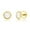 Gold Plated, variant on Men's Black Plated Bezel-Set Simulated Diamond CZ Stud Earrings in Stainless Steel - Hypoallergenic Earrings for Men - Unqiue Stud Earrings for Him