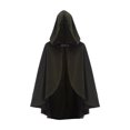 thumbnail image 2 of Cover Short Hooded, Cloak Medieval, Medieval Hooded Short, Cloak Renaissance Cape, Medieval Hooded Short Cloak Renaissance Cape Wizard Robe Shoulder Cover for Renaissance Fair, Green One Size, 2 of 7