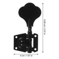 thumbnail image 2 of unbranded Guitar Tuning Pegs Negros Con De Precisión 16:1 Para Guitarra Eléctrica Sin Deslizamiento, 2 of 7