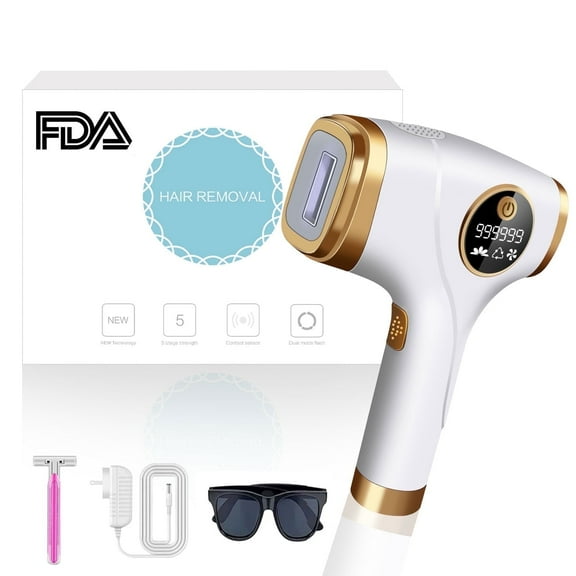 Yoovee IPL Laser Hair Removal Device – Ideal for Bikini Areas & Beyond, Enhanced with 999,999 Flashes, FDA Approved