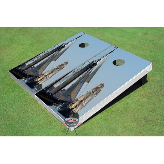 Sailing Boat #1 Theme Cornhole Boards