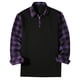thumbnail image 1 of Blusa y camisa de manga larga con cuello vuelto para hombre, moda informal con cremallera, cuello vuelto enrejado, abrigo holgado de manga larga, abrigo de poliéster para hombre, 1 of 4