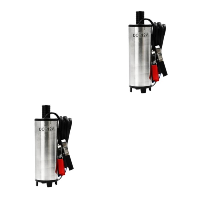 Riwesomey Bomba de transferencia, cable de alimentación portátil de 3 m, accesorios de pesca para acampar, Clip de 12V y 51mm Pinza de 12 V 51 mm 2piezas