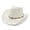 White, variant on Sun Protection Hat , Womens Beach Hat , Boho Hat Stylish Summer Western Cowboy Straw Hat for Women and Men Breathable Shapeable Sun Wide Brim Hollow Design
