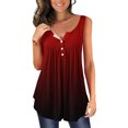 thumbnail image 1 of Corset Top Women's Décontracté Régulier Imprimé Col en V Sans Manches Top Women's Hauts, T-Shirts et Blouses en Liquidation, 1 of 5