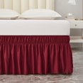 thumbnail image 3 of EASTIN Ruffled Grey King Size Bed Skirt  Dust Ruffle for King Bed with 15” Drop  Soft and Solid Microfiber  Classic Style  California King  Silver Gray Bedskirts, 3 of 7