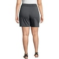 thumbnail image 2 of JMS by Hanes Women's Plus Size Athleisure Jersey Pocket Short, 2 of 5