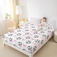 thumbnail image 3 of Erosebridal Cute Bowknot Bed Sheets For Bowtie Girls,Football Print Sport Games King Sheets For Kids 4 Pieces, 3 of 6