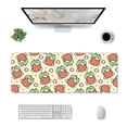 thumbnail image 3 of Disketp Gaming Mouse Pad Frog Hold Strawberry Pattern Large Mouse Mat Long Extended Desk Pad Non-Slip Rubber Mice Pads Stitched Edges Thin Pad (11.8x31.5 Inch), 3 of 9