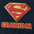 thumbnail image 2 of Superman Super Grandma Women's T Shirt, Navy, 2X-Large, 2 of 6