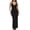 Black, variant on Womens Dresses summer V-Neck Casual Maxi Solid Bodycon Slim Fit Dressy Dress Comfy Tunic Ankle Length Sundress Minimalist Elegant Going out Party Women Dresses