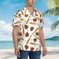thumbnail image 5 of Xecao Baseball Sport print Hawaiian shirt - a stylish short-sleeve button-down for men, perfect for casual beach and tropical outings., 5 of 9
