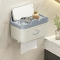 thumbnail image 1 of EQWLJWE Clearance,Toilet Paper Box Tissue Dispenser Toilet Tissue Box No-Drill Toilet Paper Box Waterproof Toilet Paper Box Tissue Rack, 1 of 6