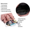 thumbnail image 4 of Women's Tote Purses Multi-pocket Shoulder Crossbody Bag Light Large Handbags for Work Travel Shopping, 4 of 7
