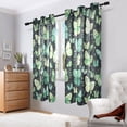 thumbnail image 6 of Various Green Butterflies Semi Sheer Curtains for Living Room Bedroom Set of 2 Insulated Window Drapes, 6 of 6