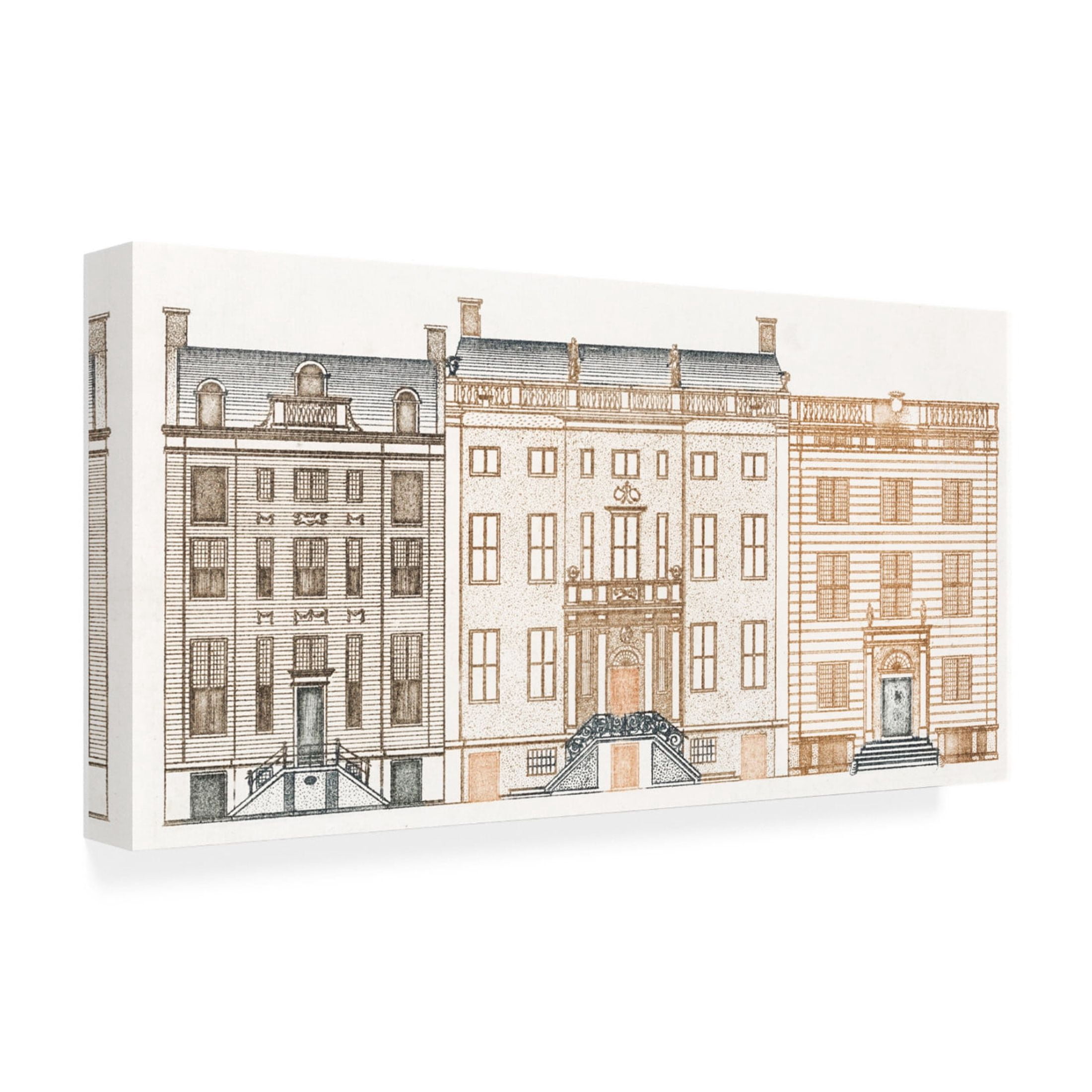 Trademark Fine Art Johan Teyler Amsterdam Canal Houses I Canvas Wall Art
