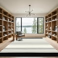 thumbnail image 2 of ODIKA 6'x9' Machine Washable Non-Slip Area Rug, Minimalist White High Traffic Rug, White, 1030945, 2 of 7