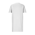 thumbnail image 6 of Sentmoon Cute Spring Dresses Short Sleeve with Print Breathable Wedding Dress Summer Cute Loose Fit Plus Size V Neck Spring Dresses for Women 2026 for Concert and Rave White XXXXXL, 6 of 6