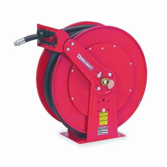 REELCRAFT FD83075 OLP 3/4" x 75 ft. Spring Return Hose Reel, Max 50 psi, w/Hose