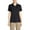 Black, variant on Essentials Women's Short Sleeve All Day Comfort Polo Shirt - 100% Cotton Won't Shrink Pill Fade