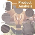 thumbnail image 3 of Yoga Tote Bag for Women Shoulder Bags Drawstring for Office Workout Travel Pilates Gym and Beach（grey）Excluding cushion, 3 of 4