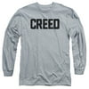 Creed Drama Boxing Sports Movie Black Logo Grey Adult Long Sleeve Tee