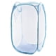 thumbnail image 1 of SWETRACE Cesta De Ropa Plegable De Malla Azul Para Lavandería Con Bolsillo Lateral Y Asas Resistentes, 1 of 8