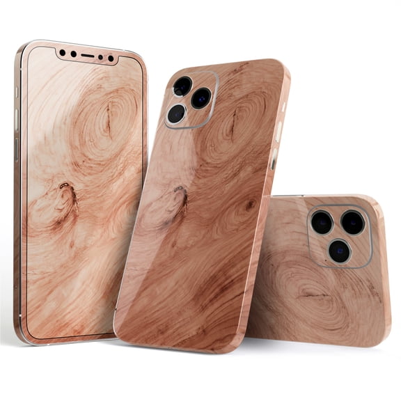 DesignSkinz Luxury Natural Wood V4 Full-Body Skin Decal Wrap Cover for iPhone 16