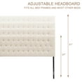 thumbnail image 7 of Weture Upholstered Queen Headboard, Adjustable Height, Beige, 7 of 7