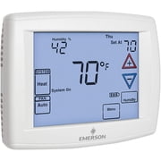 Emerson 90 Series Programmable, 1H/1C, Blue Digital Touchscreen Thermostat