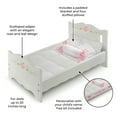 thumbnail image 4 of Doll Bed with Bedding and Free Personalization Kit - White Rose, 4 of 9