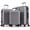 Dark Gray, variant on edx Hardside Carry on Luggage with Spinner Wheels, Hard Shell ABS Suitcase, 20-Inch Lightweight Expandable Rolling Luggage, Green