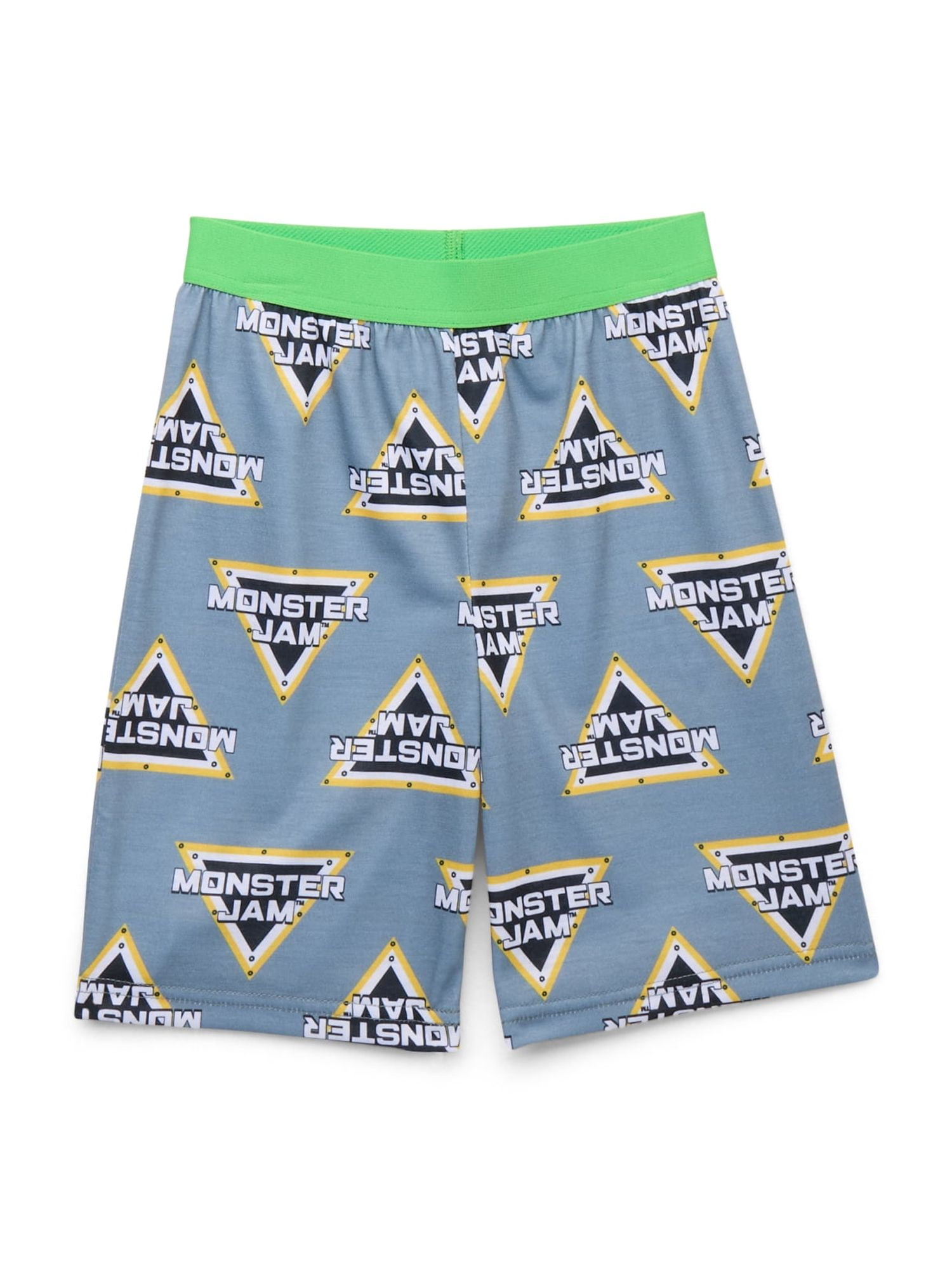 Monster Jam Boys Graphic Print Tee and Shorts Sleep Set, 2-Piece, Sizes 4-12