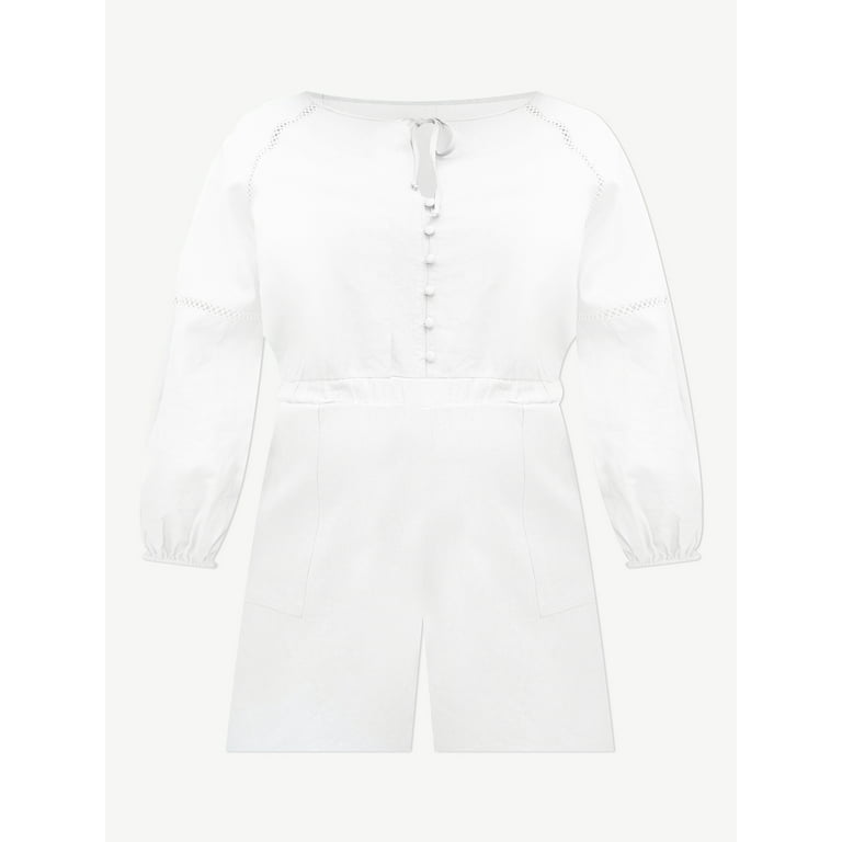 Eloquii white jumpsuit sale