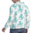 thumbnail image 3 of Hoodies for Men - Cute Octopus Green Long Sleeve Comfrt Men'S Fashion Hoodies & Sweatshirts, Sweatshirts for Men Hoodies Pullover Clothing Clothes with Pouch, 3 of 7