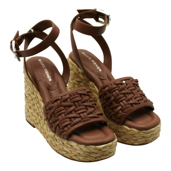 Marc Fisher Women's Godina Espadrille Square Toe Wedge Sandals